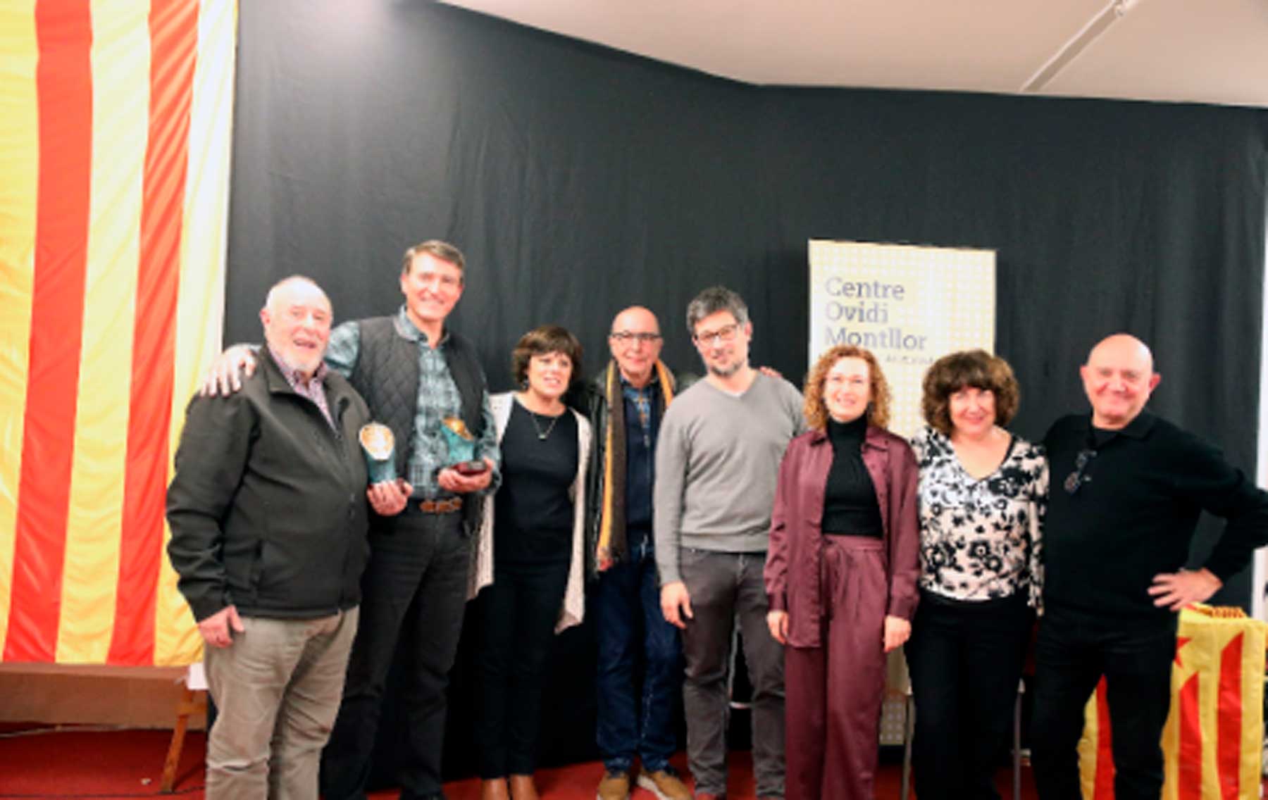 Imatge dels protagonistes de la passada edició dels Premis Joan Valls i Jordà 2024