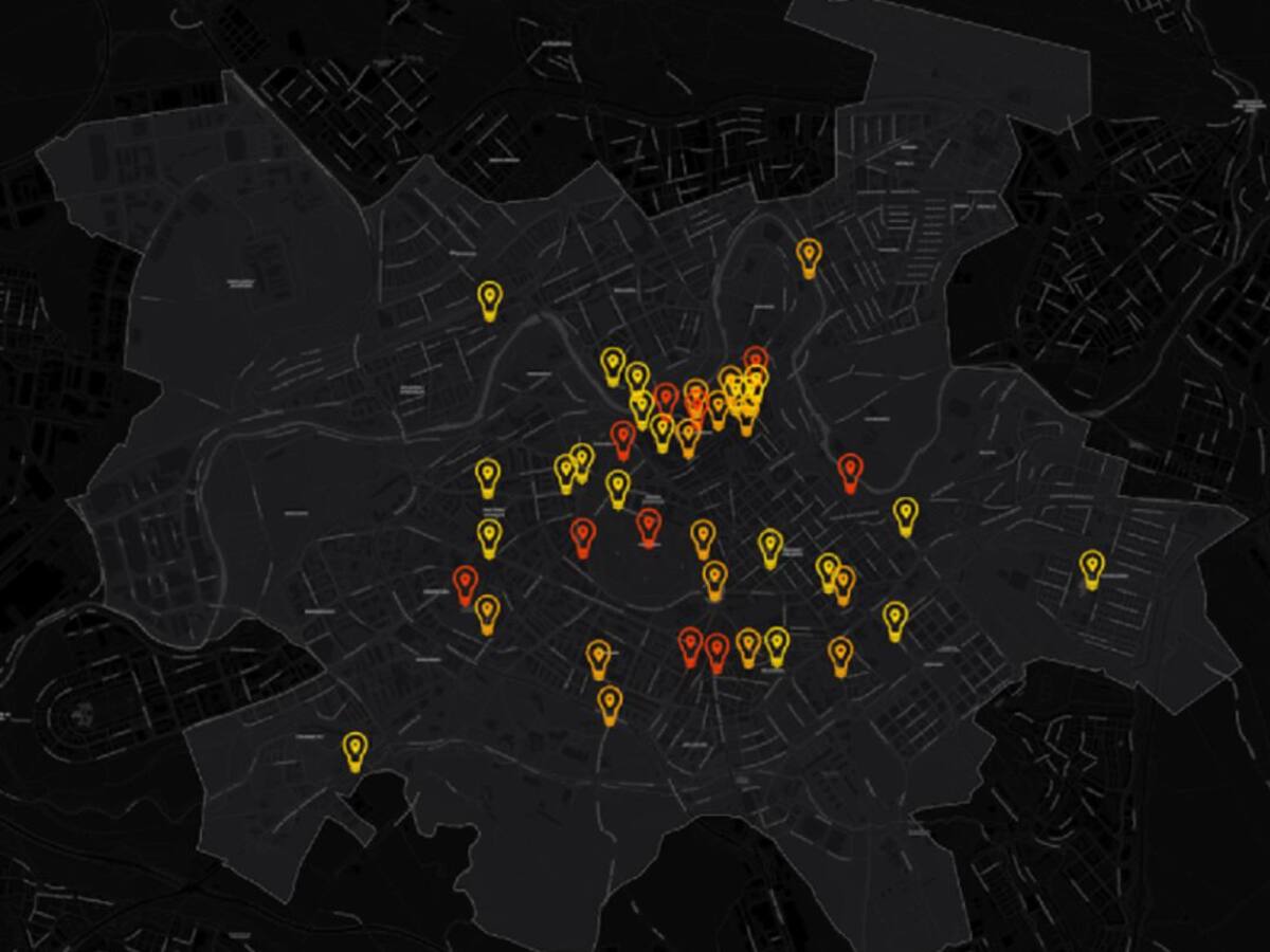 El mapa del miedo de las mujeres en Pamplona (09/03/2021)