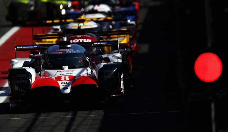 El Toyota TS050 con el que Fernando Alonso participa en las Seis Horas de Spa.