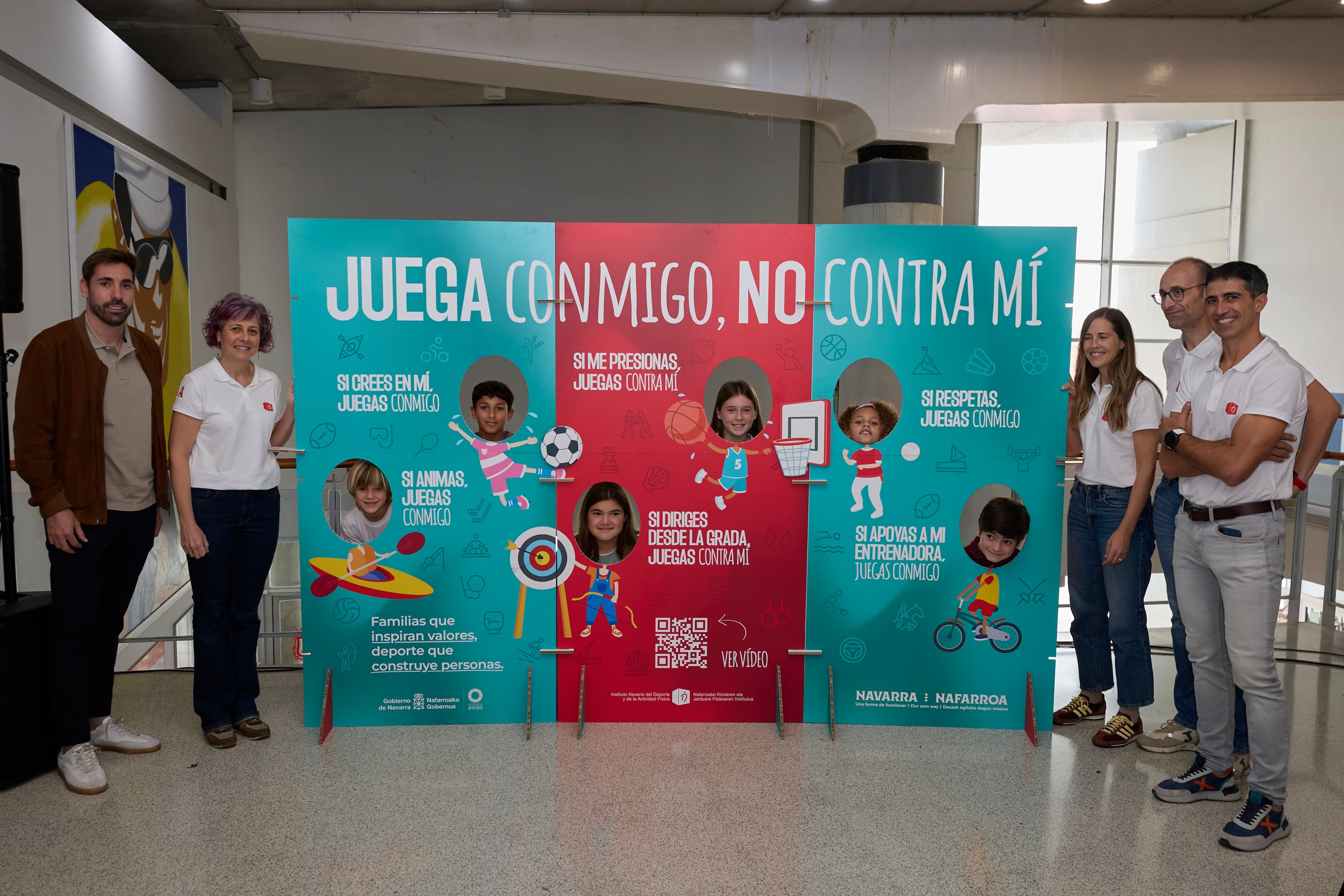 Juegos Deportivos de Navarra y presentación de la campaña &quot;Juego conmigo, no contra mí&quot;.