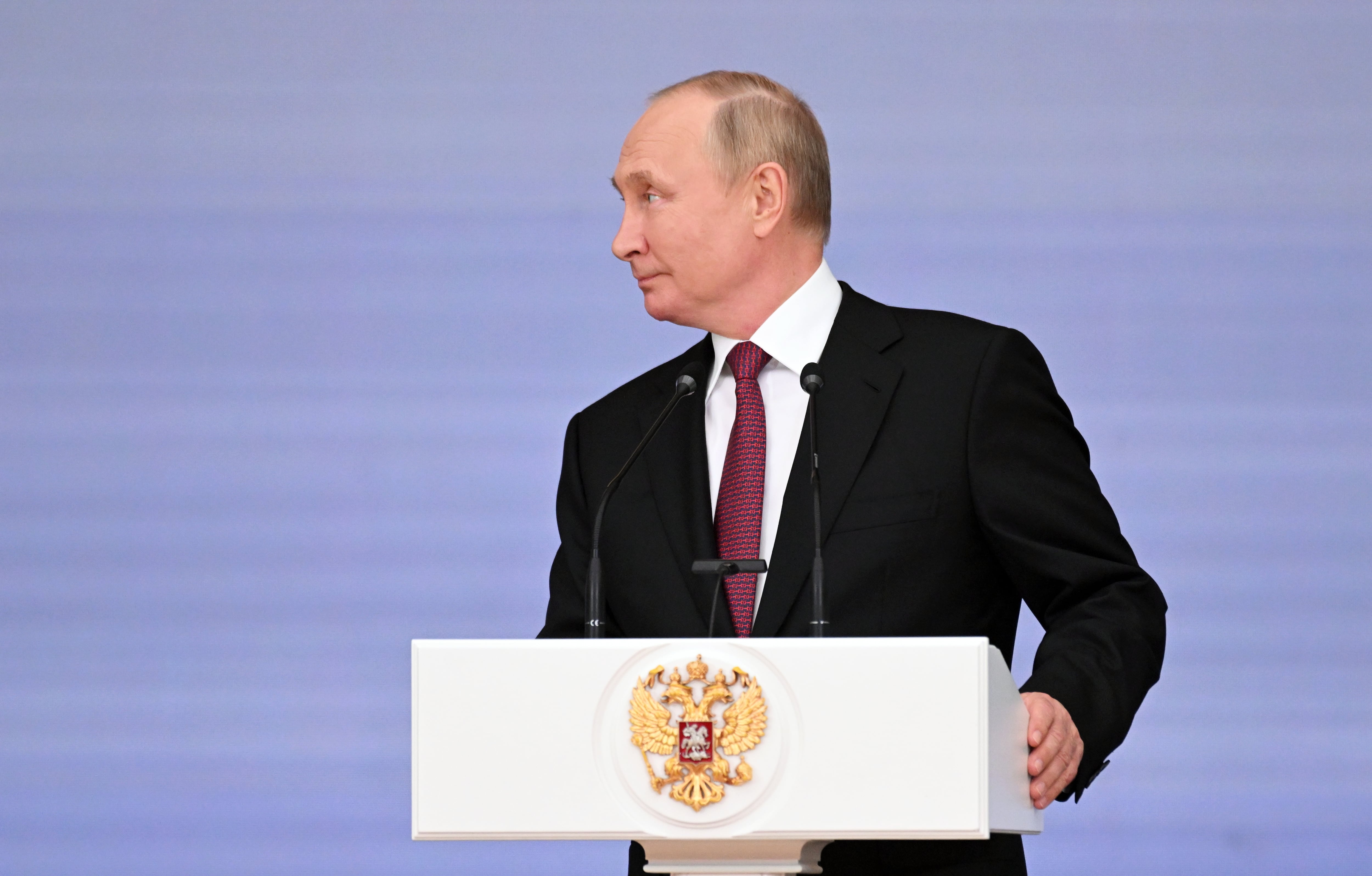 El presidente ruso, Vladimir Putin, durante una rueda de prensa