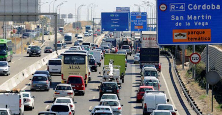 Tráfico en las carreteras de la Comunidad de Madrid