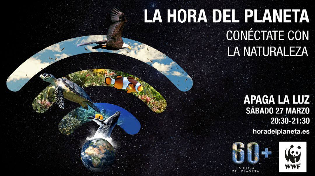 Cartel para promocionar La Hora del Planeta.