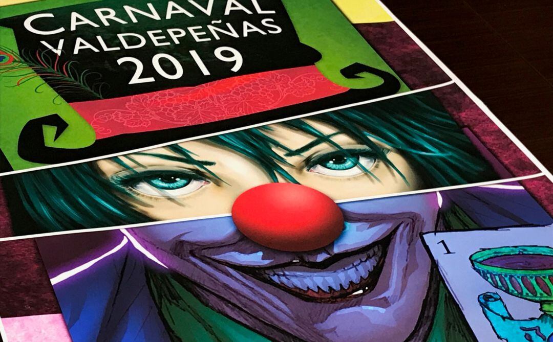 Cartel anunciador de los carnavales de Valdepeñas en este 2019 