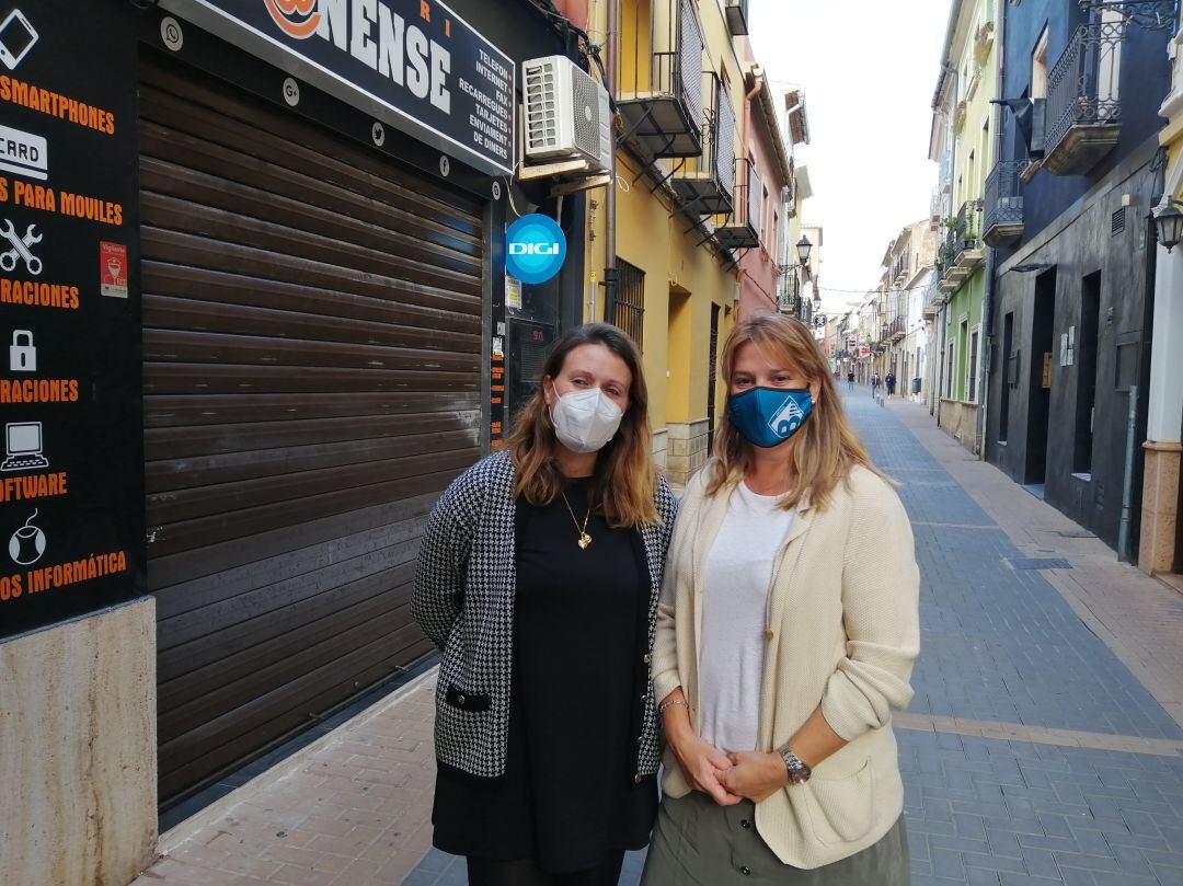 Los dos concejalas de Ciudadanos en el Ayuntamiento de Dénia.