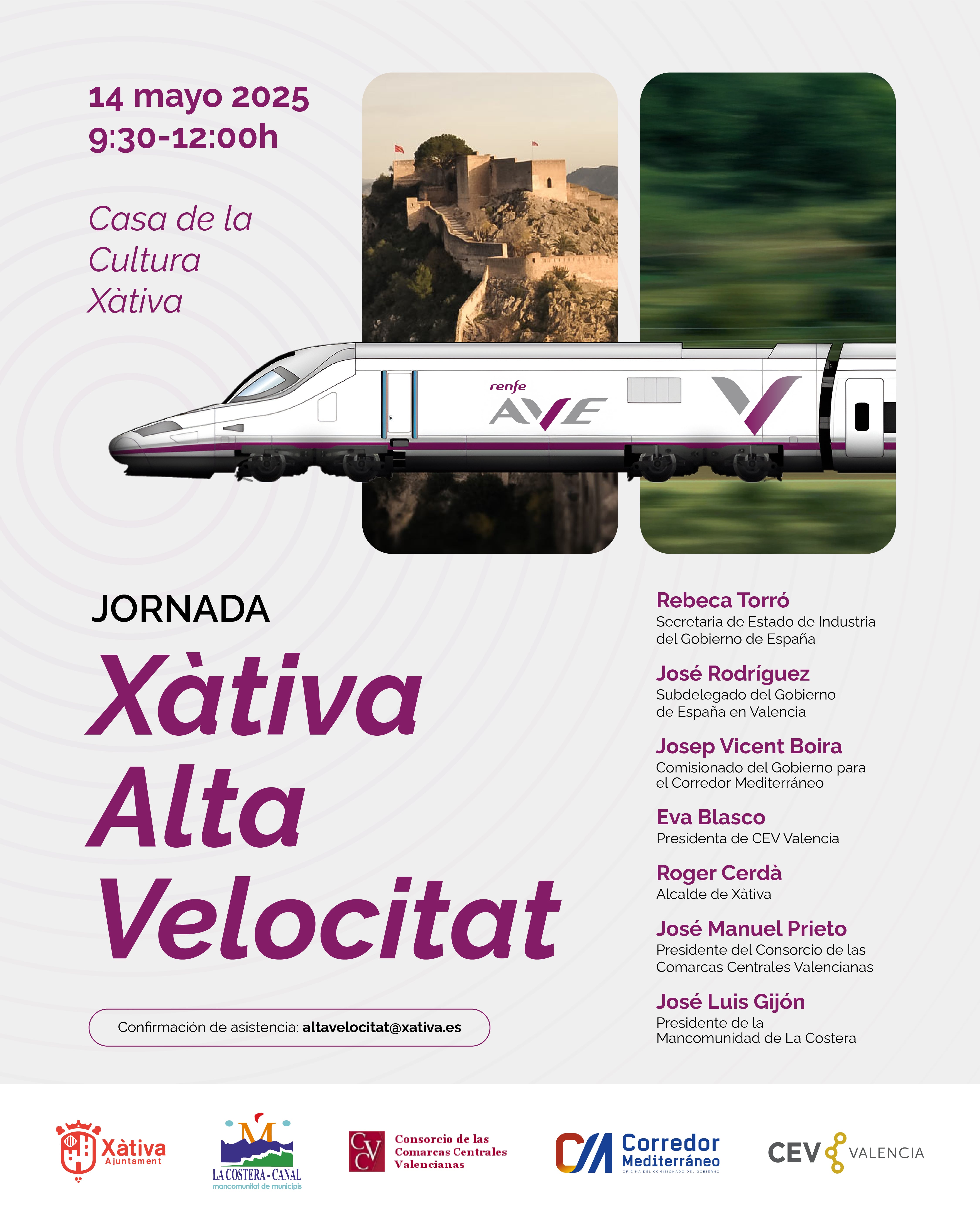 Xàtiva AVE. Fuente: Radio Xàtiva SER