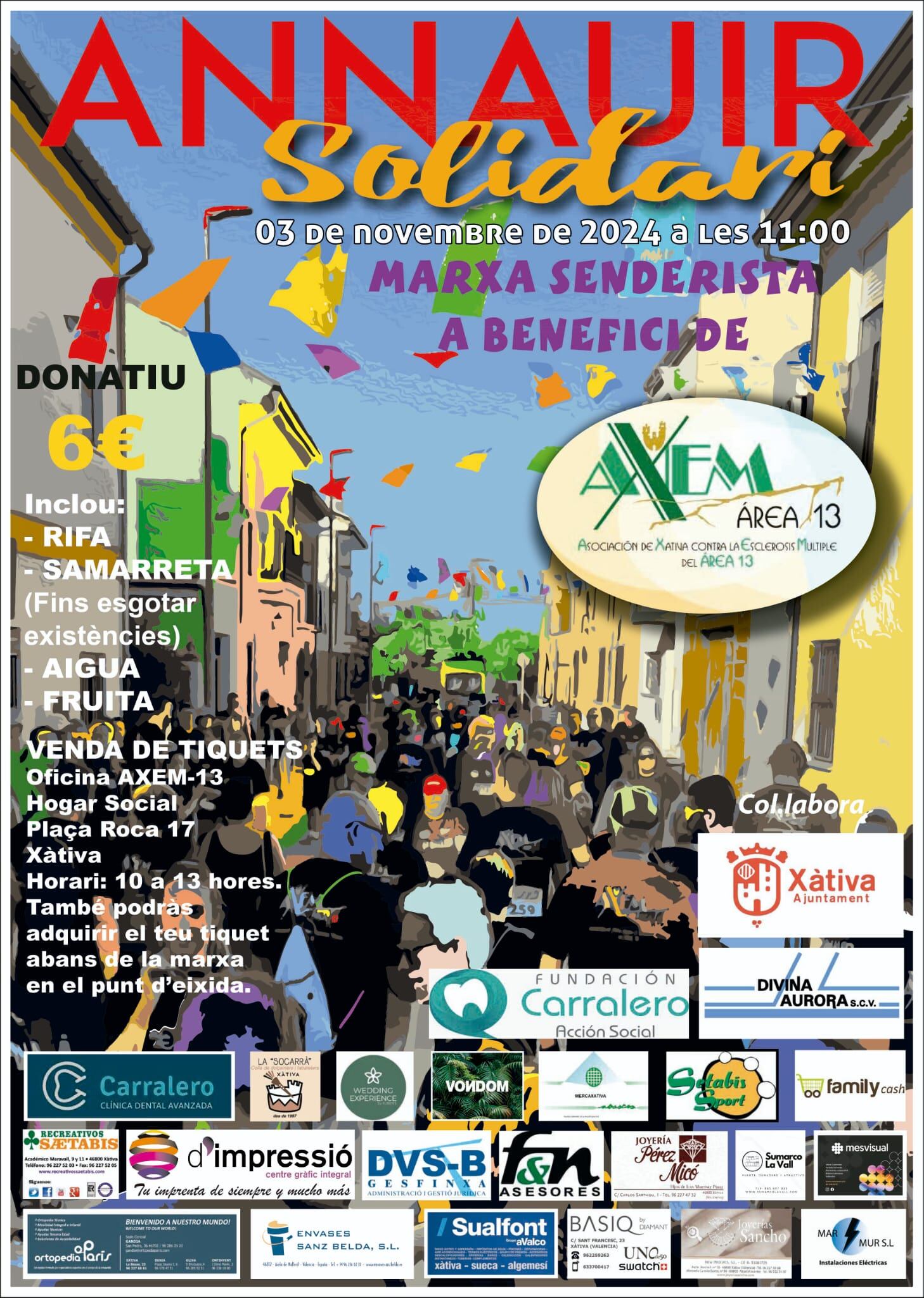 Cartel de la nueva edición de la caminata solidaria de Annauir