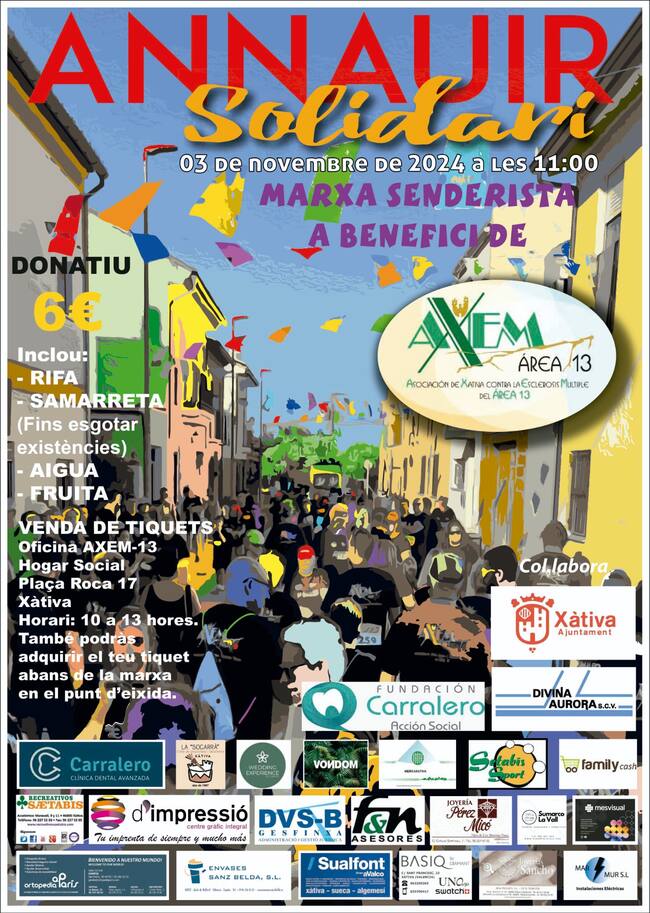 Cartel de la nueva edición de la caminata solidaria de Annauir