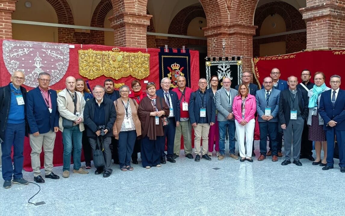 Cofrades de la Semana Santa de Gandia en el Encuentro Nacional en León.