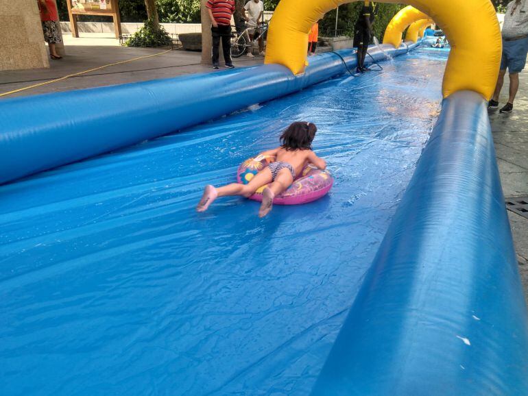 La deslizadera de las fiestas de Soto del Real