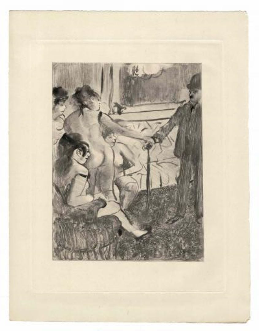 'El cliente serio' de Edgar Degas