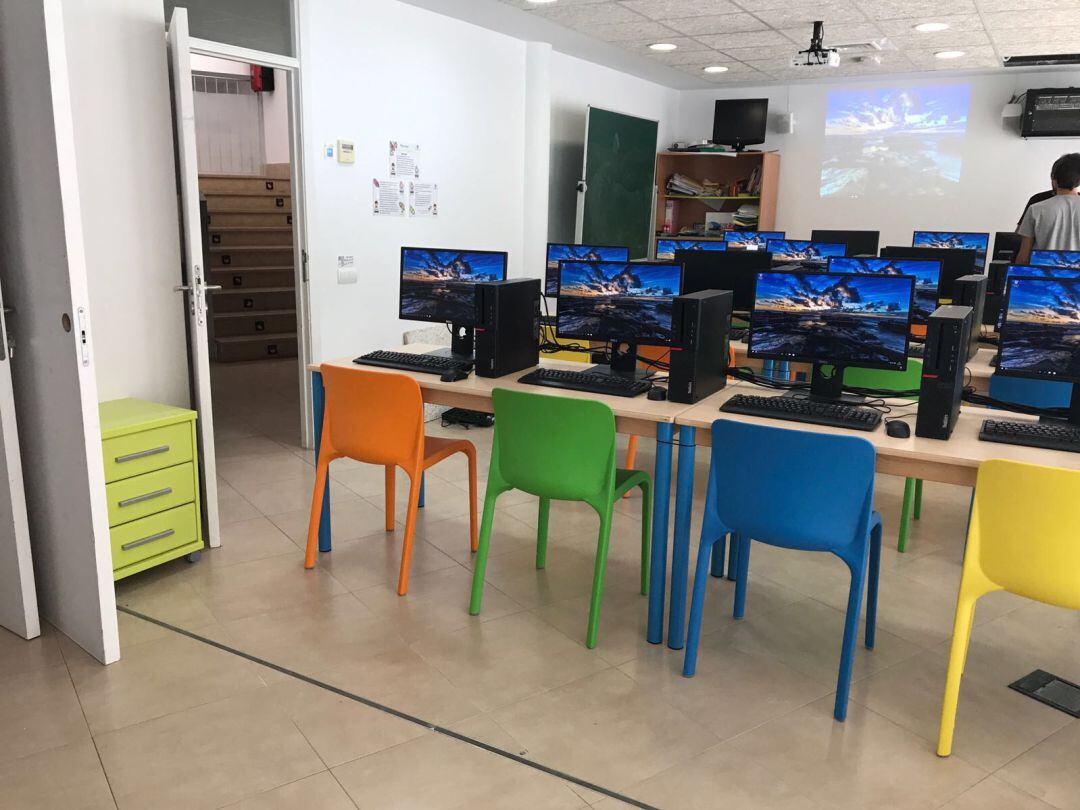 Imagen de archivo de un aula