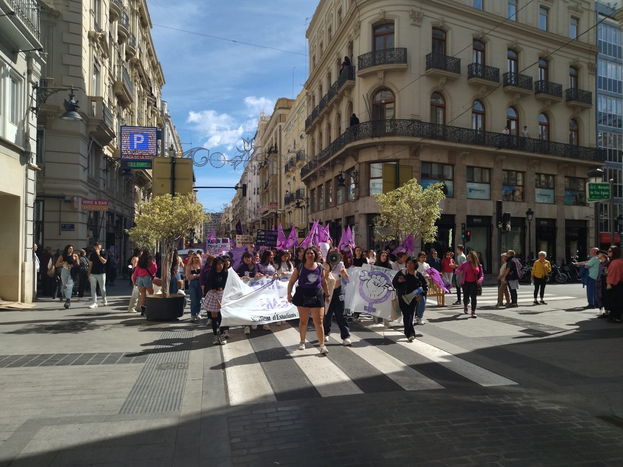 Celebración del 8-M en Valencia