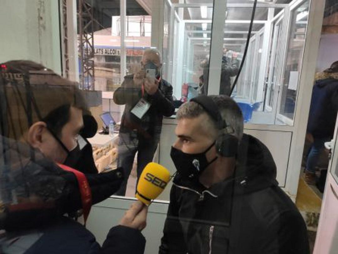 Vicente Parras después del partido ante el Real Madrid en El Larguero