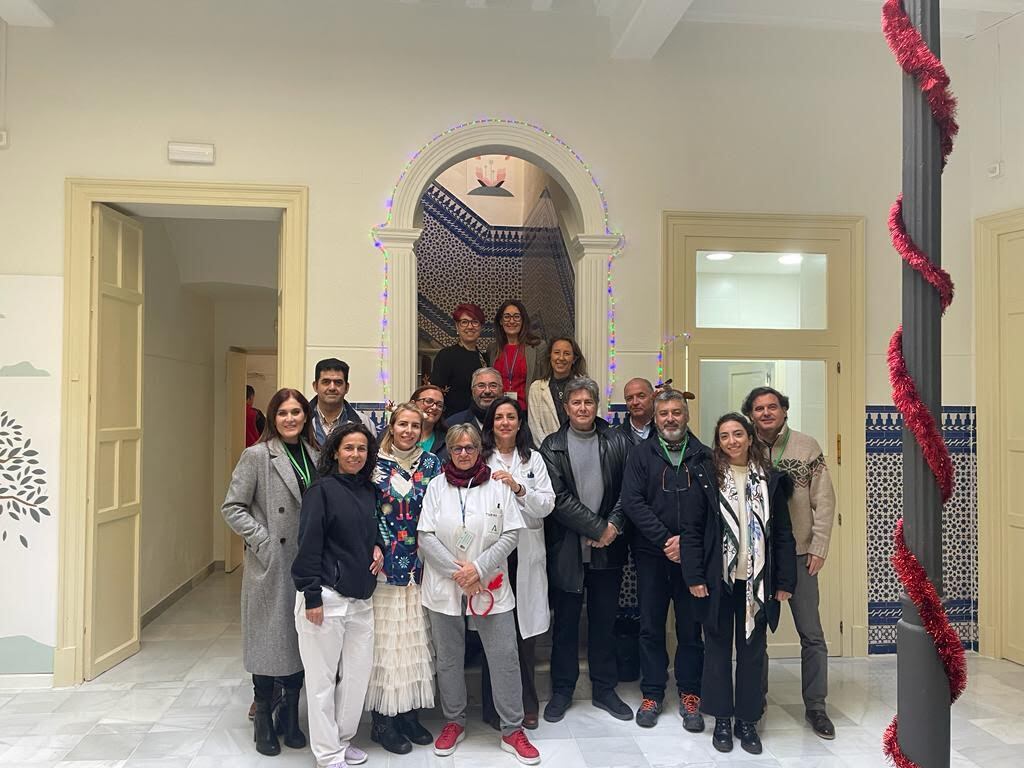 Lourdes García, en su visita al centro.