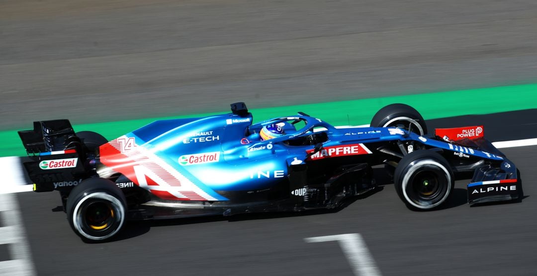 Fernando Alonso, en Silverstone