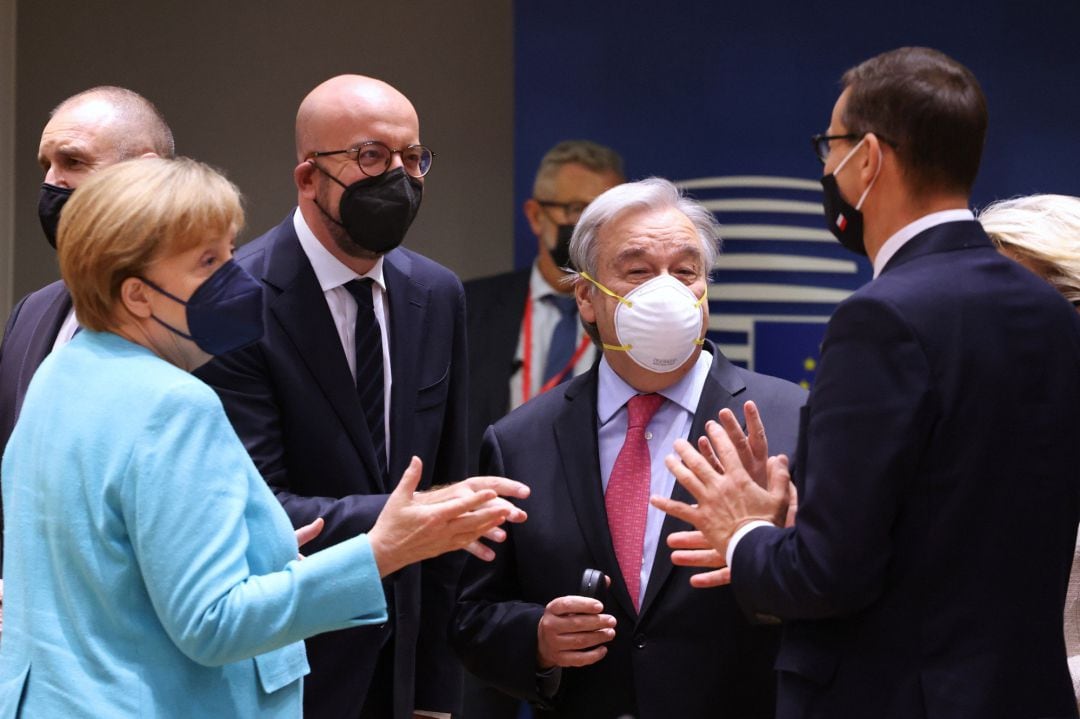 Líderes de la UE durante la cumbre celebrada en Bruselas. 