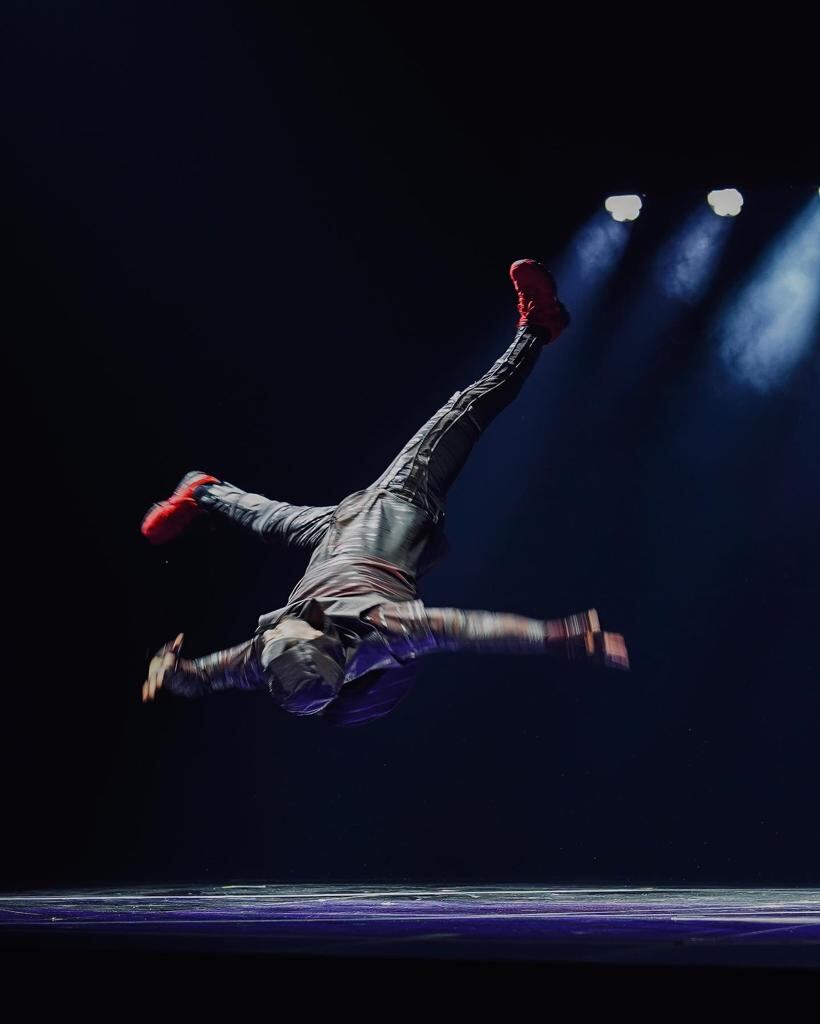 Alvaro Medrano, en acción en el espectáculo