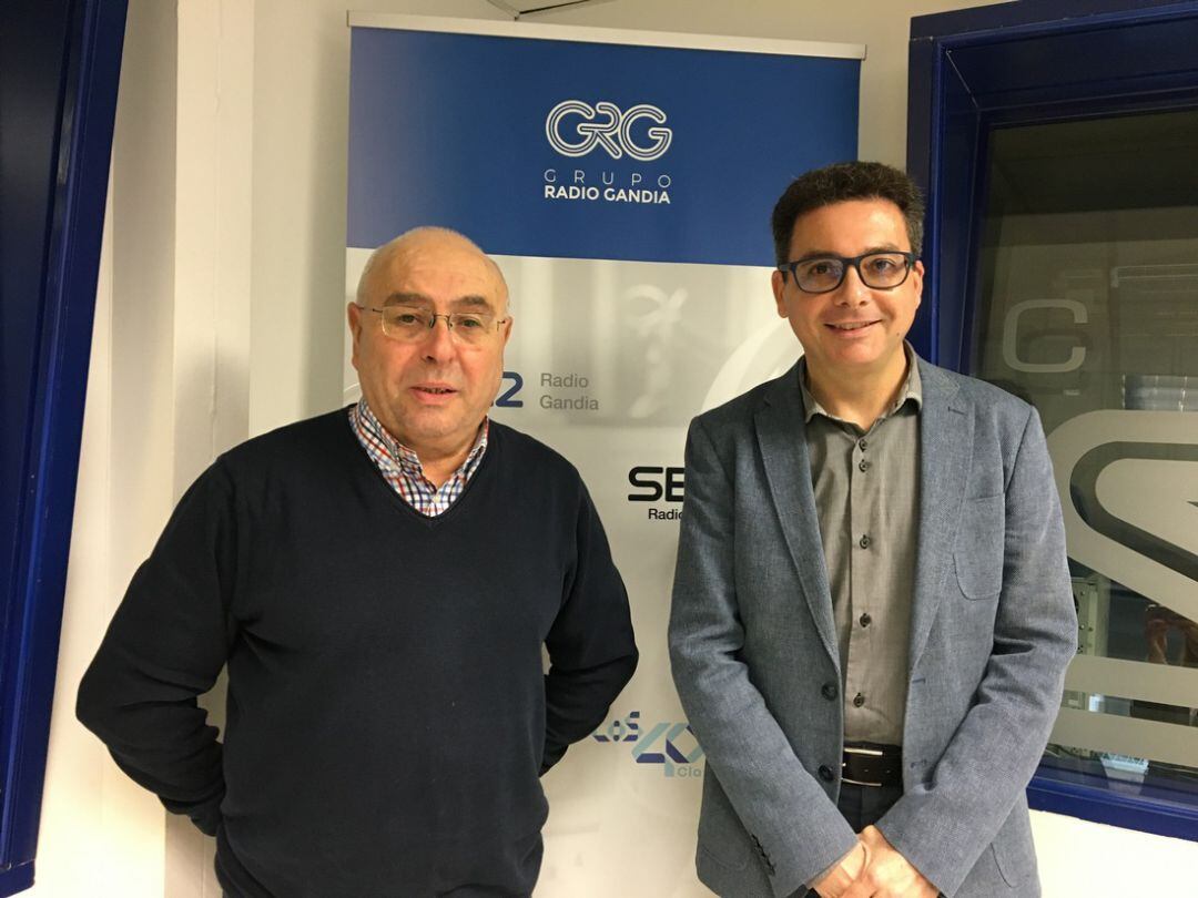 Josep Antoni Carrascosa y Raúl Roselló. secretarios de CCOO y UGT en la Safor 