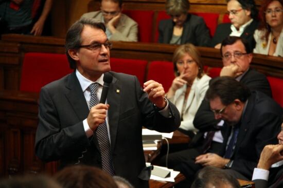 Artur Mas al Parlament de Catalunya
