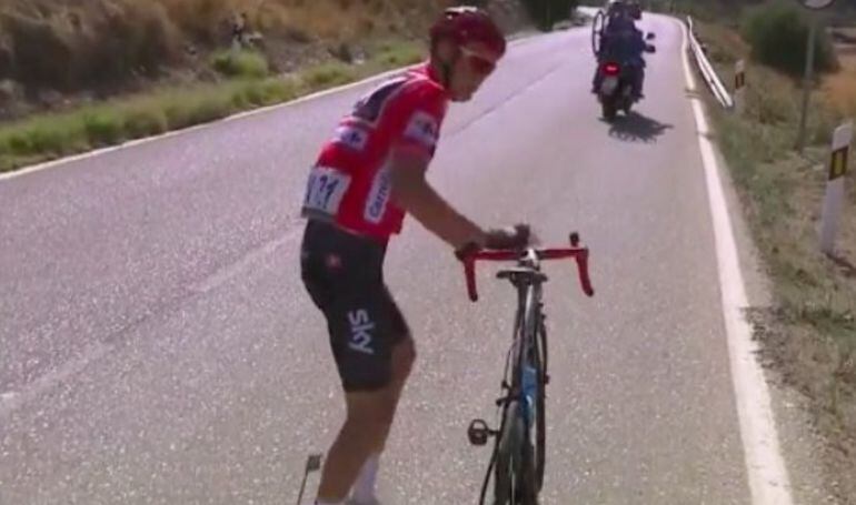 El momento del primer problema de Froome