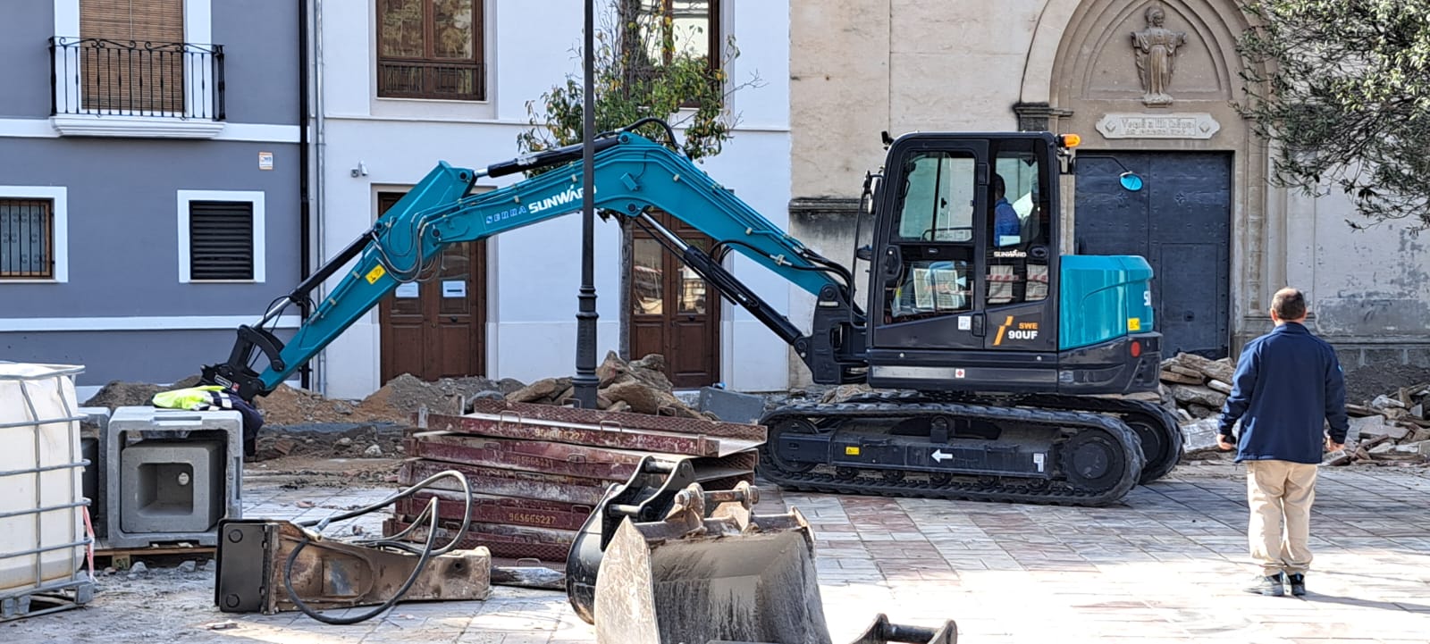 Obras en la Plaza de Las Malvas