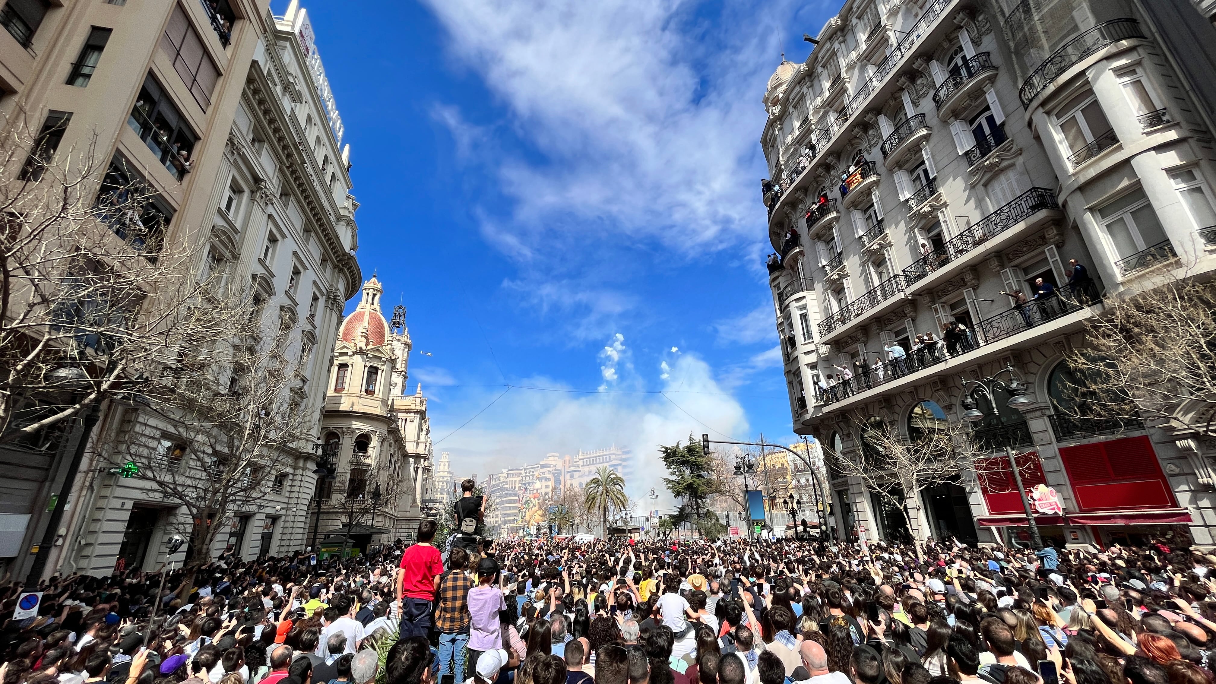 Cielo en Fallas en una imagen de archivo