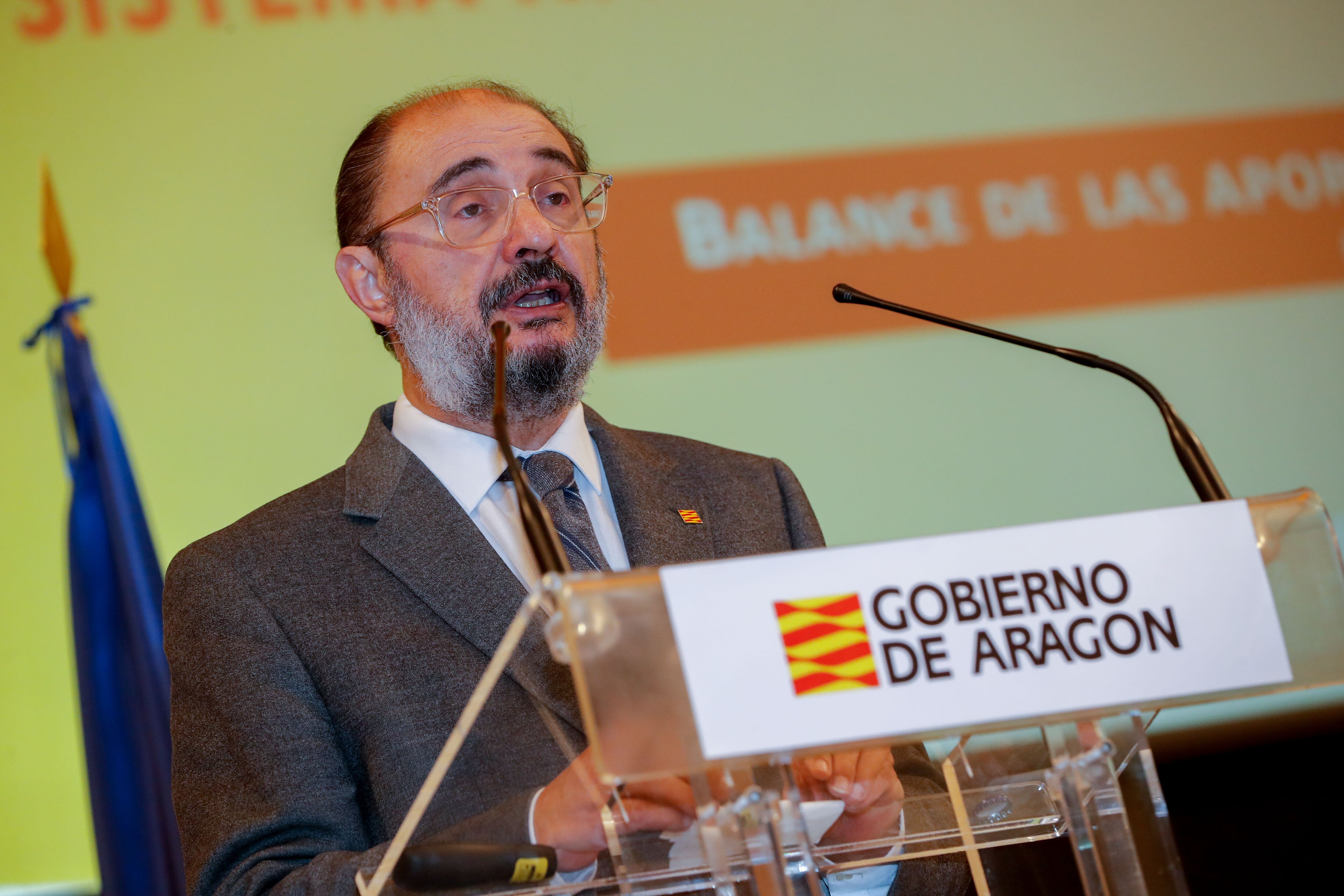 El presidente de Aragón, Javier Lambán EFE/ Javier Cebollada