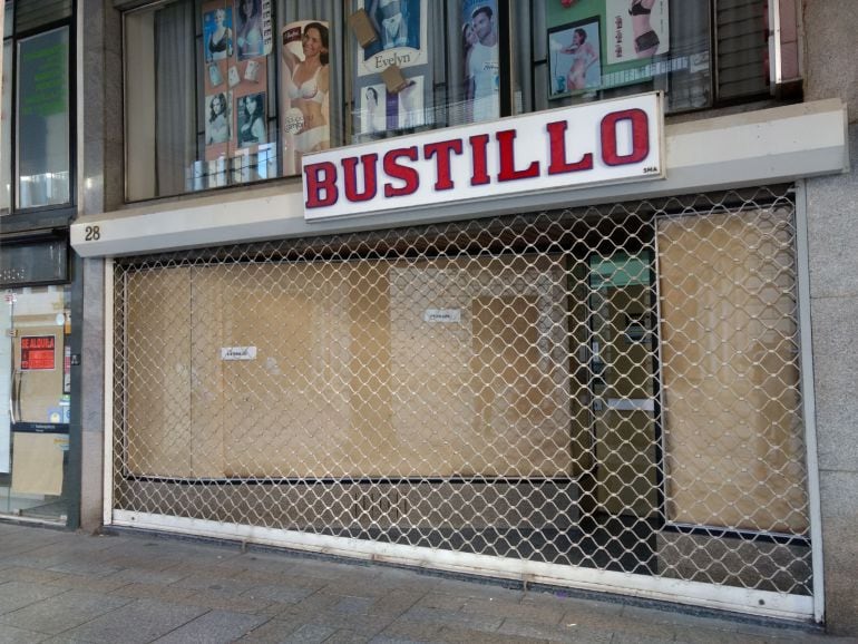 Uno de los comercios que ha cerrado en Palencia