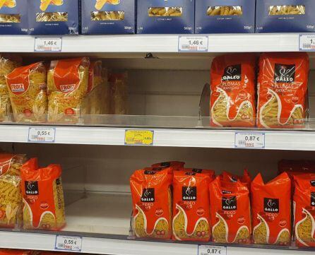 Situación actual de un supermercado de Pontevedra