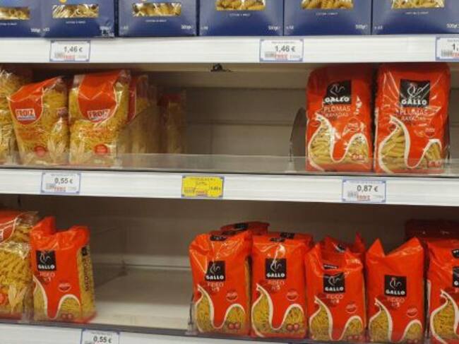 Situación actual de un supermercado de Pontevedra