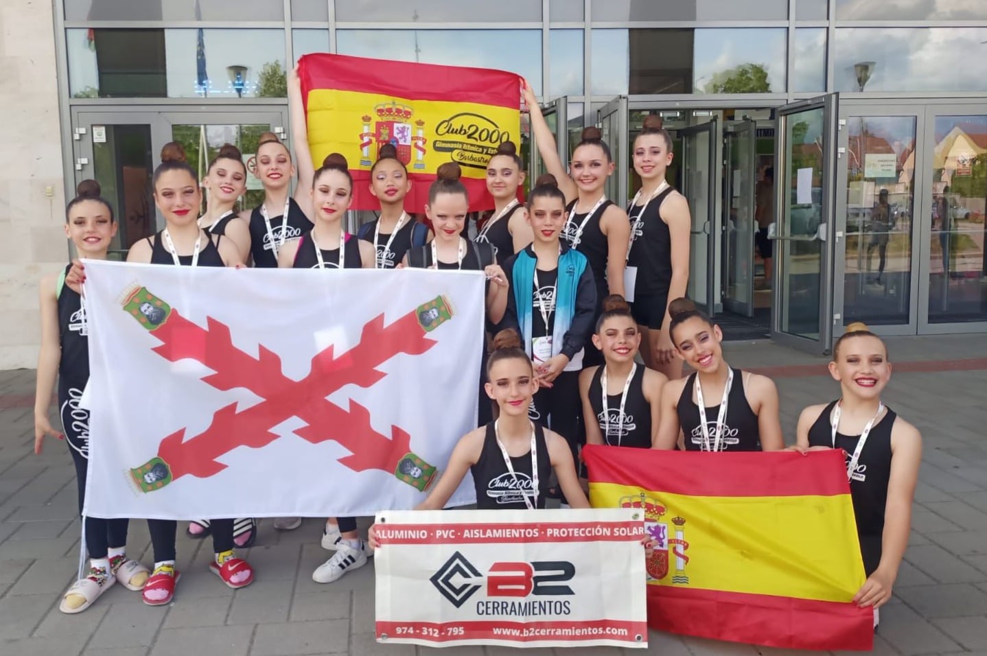 Los dos equipos del Club 2000 de Barbastro han llegado a la final de Hungría. Foto: Mirian Martín