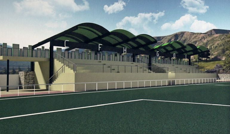 Proyecto de cubierta de las gradas del campo de fútbol municipal