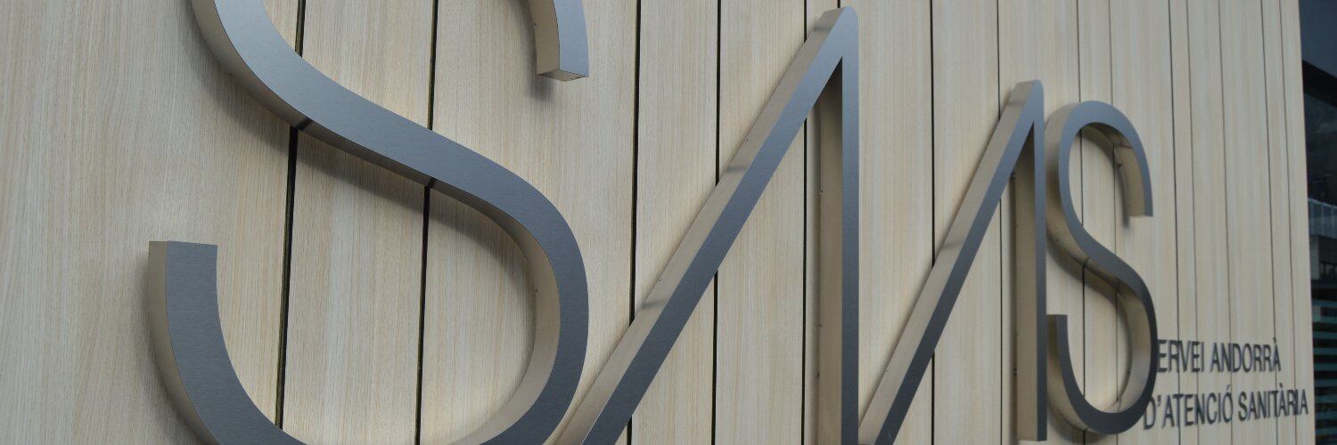 Entrada al Servei andorrà d'atenció sanitària.