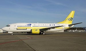 Uno de los aviones utilizados por ORP y la línea italiana Mistral Air.