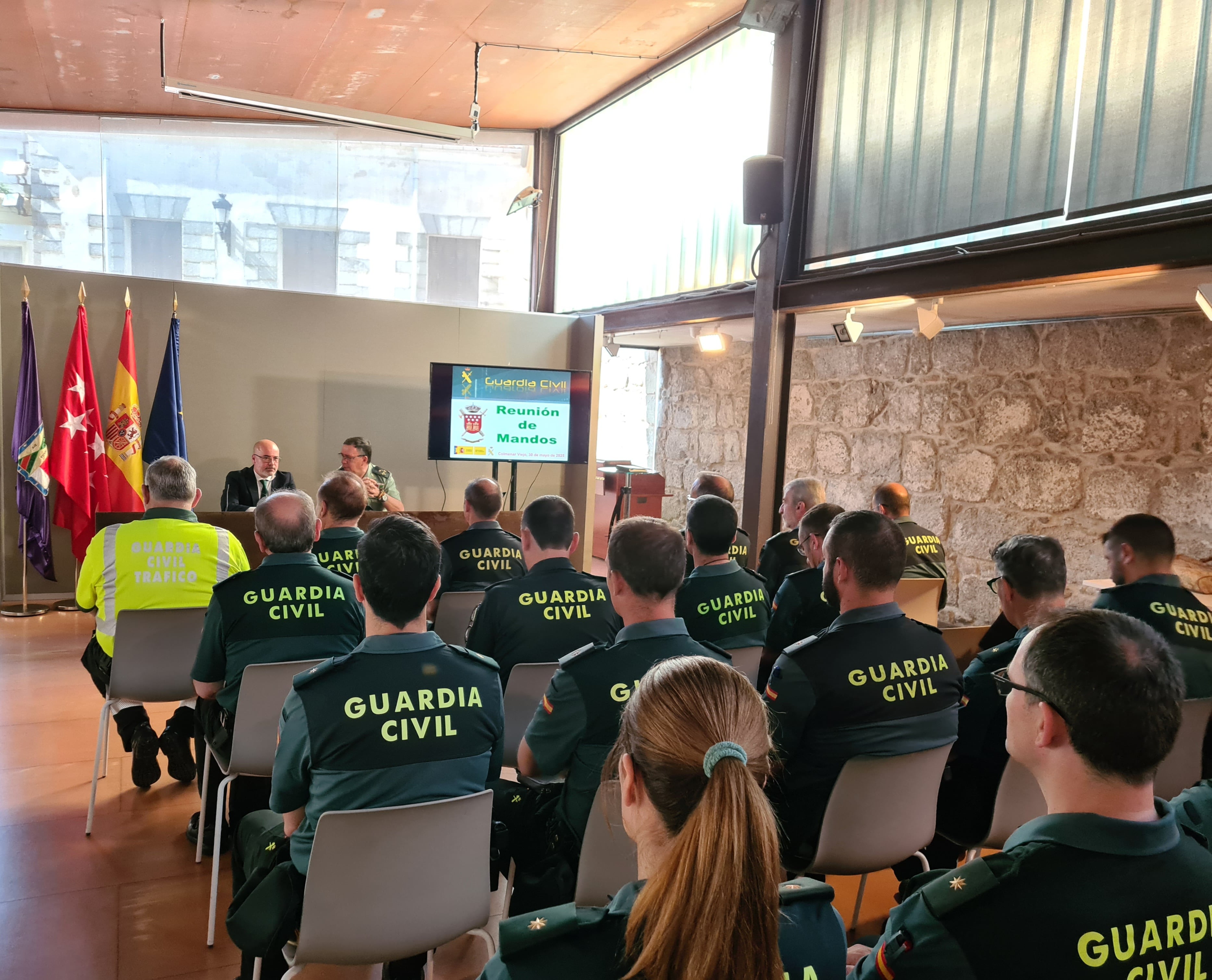 Reunión de la Guardia Civil en Colmenar Viejo