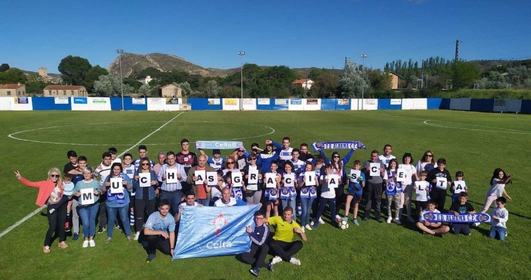 El UD Alhama agradece al Celta la cesión de 130 butacas