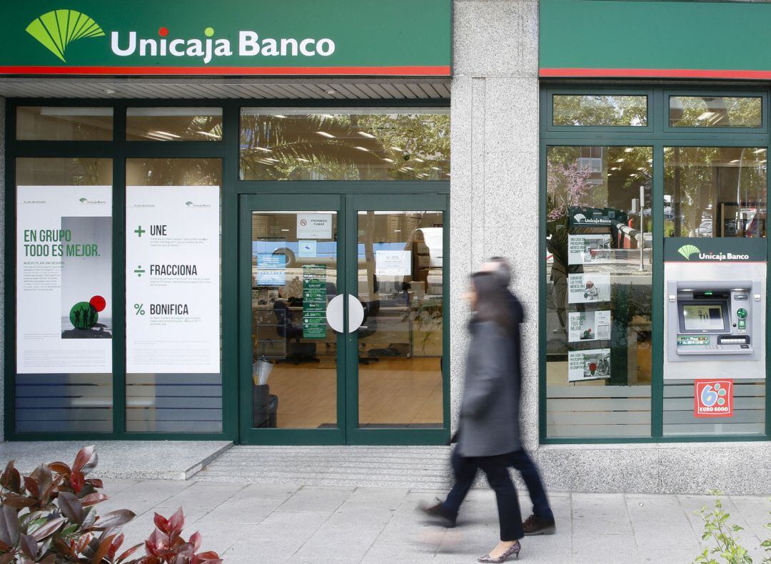 Imagen de archivo de una sucursal de Unicaja Banco. 
 