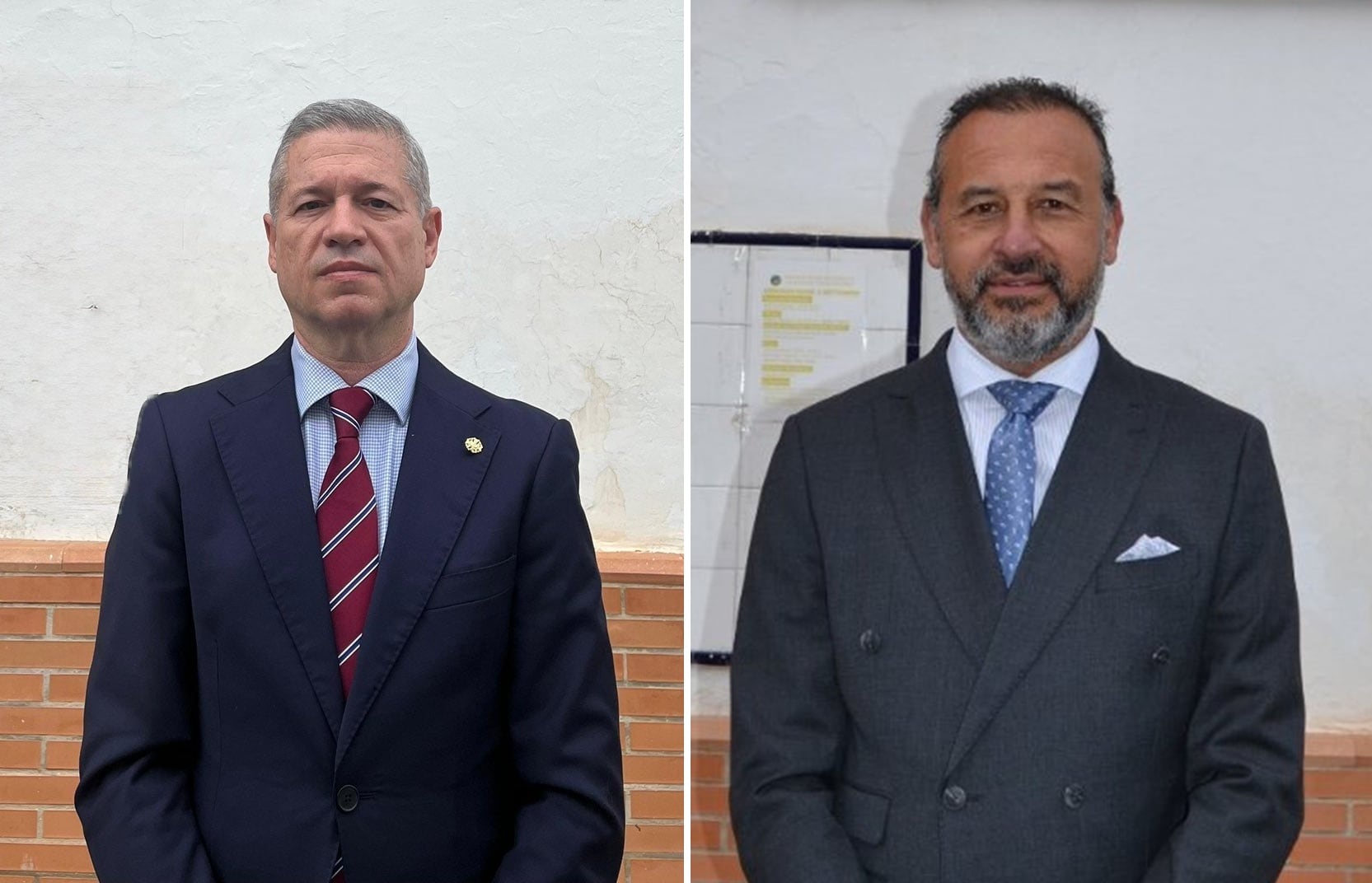 Manuel Román Naranjo, izquierda, y José Manuel Gamboa Brenes optan este miércoles a ser el nuevo hermano mayor de Santa Genoveva
