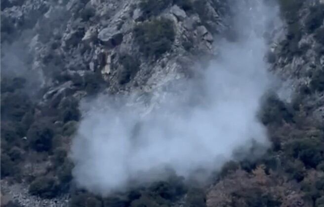 Imatge del despreniment d'avui a Santa Coloma