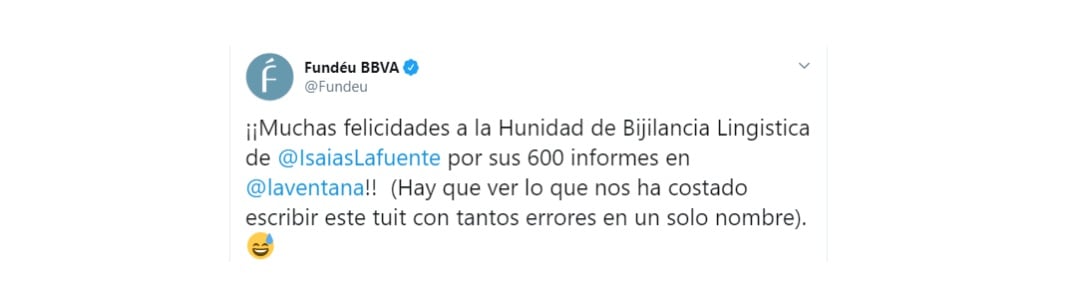 La Fundéu felicita a Isaías Lafuente por los 600 informes de la Unidad de Vigilancia