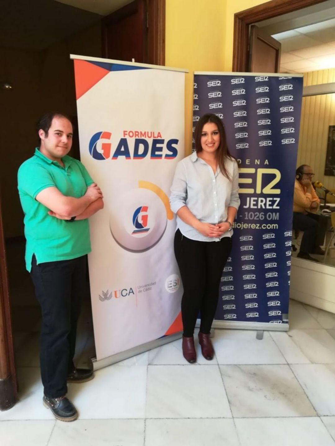 Javier Carretero y Marta Clavijo, en Radio Jerez