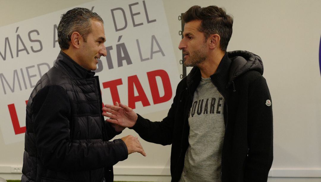 Pablo Lago e Iván Ania jugaron juntos en la cantera del Real Oviedo.