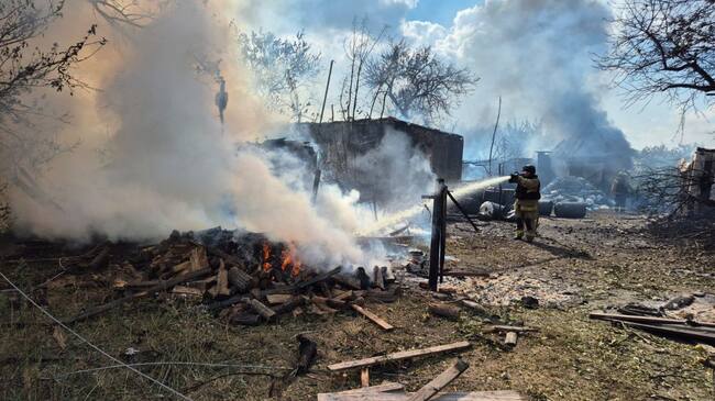 Efecto de los ataques de hoy de Rusia contra la región de Donetsk