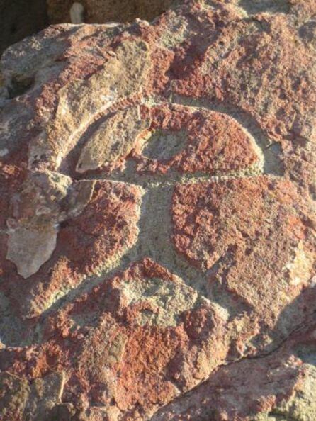 Imagen del &quot; Indalo&quot; en la Cueva de los Letreros