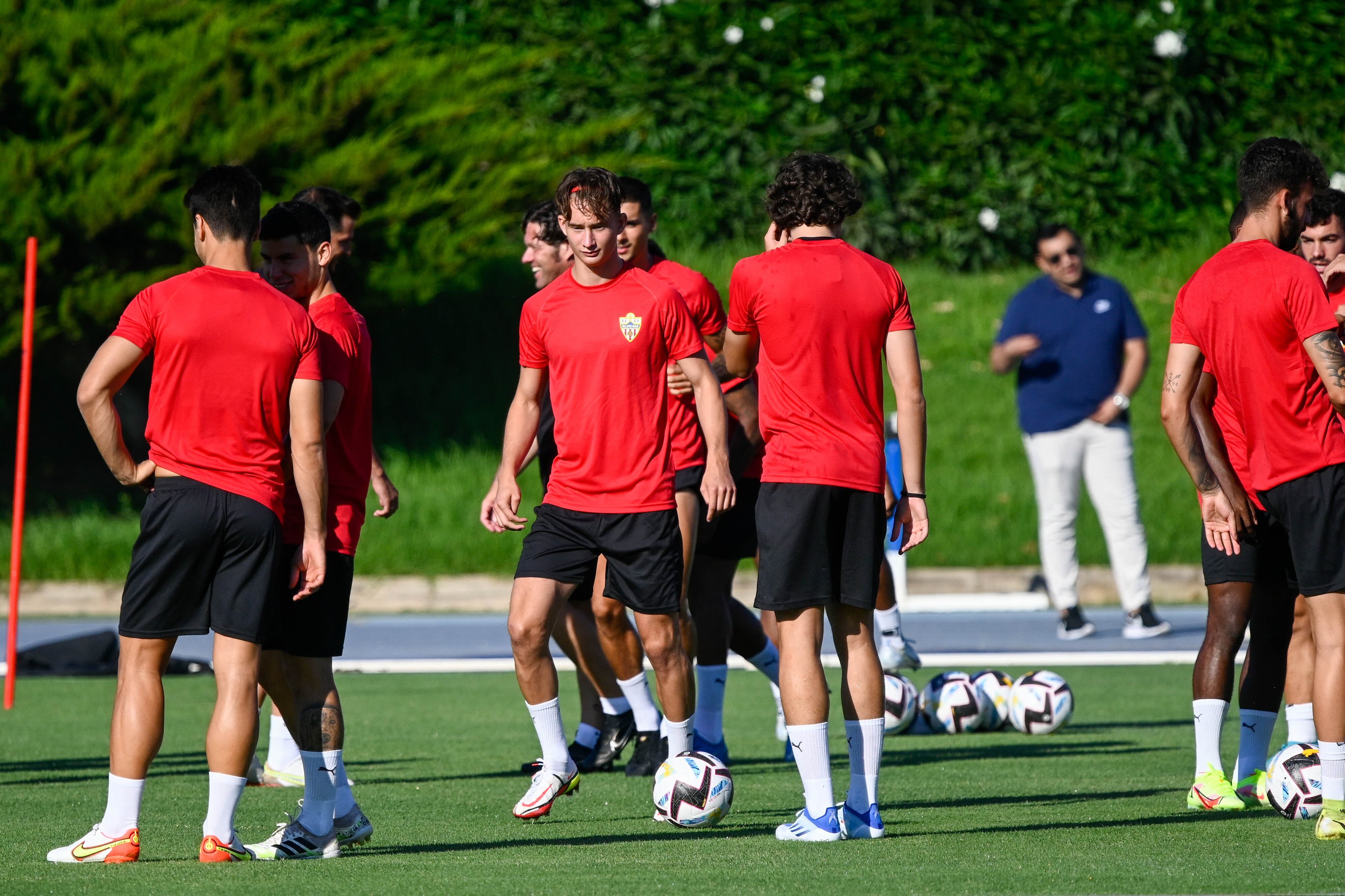 Svidersky en el campo Anexo del Power Horse Stadium.