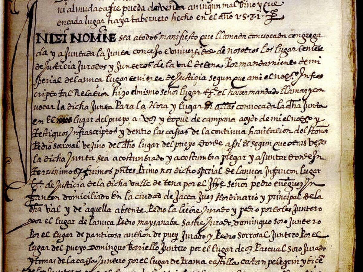 Prohibida la venta de “mal vino”, documento para celebrar el Día de los Archivos en el Alto Gállego