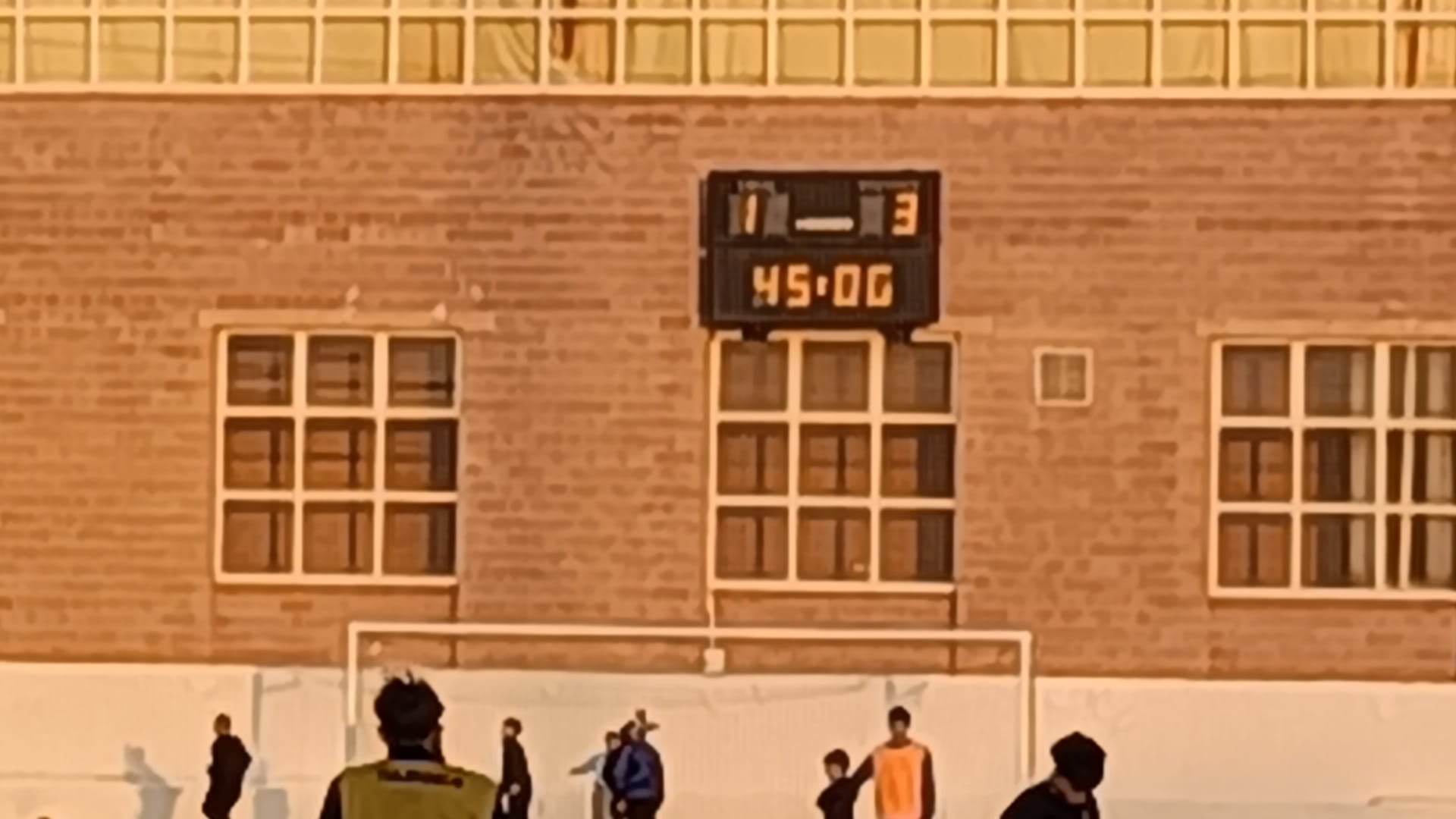 Marcador en el descanso