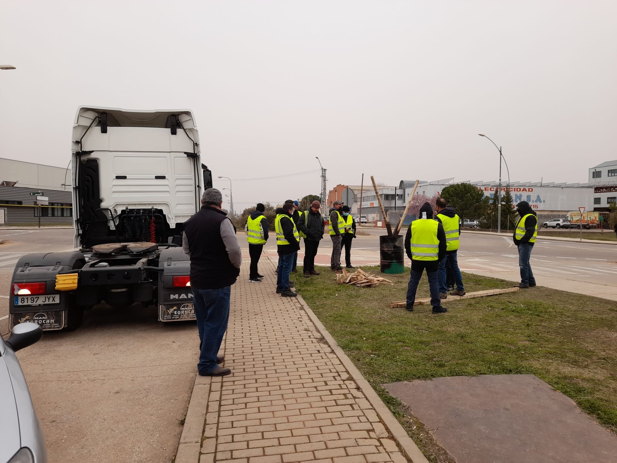 Los piquetes informativos en la terminal de transportes