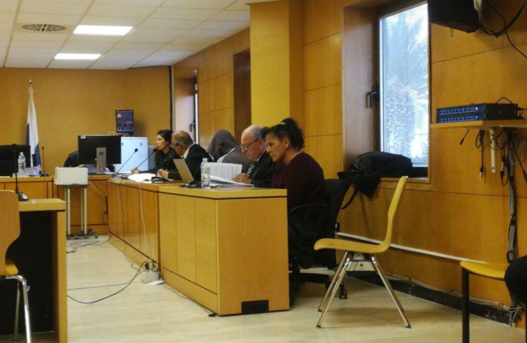 Sala de vistas del Jurado durante un juicio en la Audiencia Provincial de Santa Cruz de Tenerife
